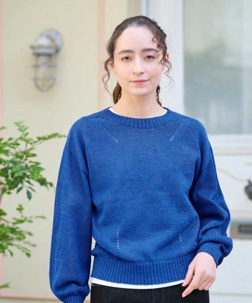 CARA O CRUZ / キャラ・オ・クルス ニット・セーター | 洗える シャリ感のあるカラーニット【ホールガーメント】 | 詳細2