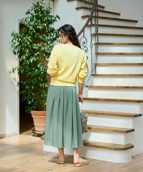 CARA O CRUZ / キャラ・オ・クルス ニット・セーター | 洗える シャリ感のあるカラーニット【ホールガーメント】 | 詳細22