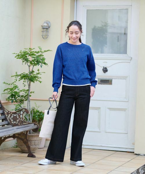 CARA O CRUZ / キャラ・オ・クルス ニット・セーター | 洗える シャリ感のあるカラーニット【ホールガーメント】 | 詳細28