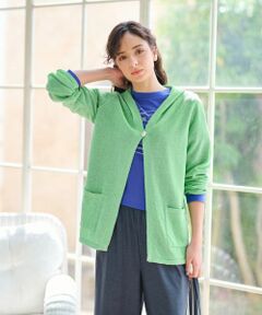 CARA O CRUZ / キャラ・オ・クルス カーディガン・ボレロ | 洗える シャリ感のあるカラーカーディガン【ホールガーメント】