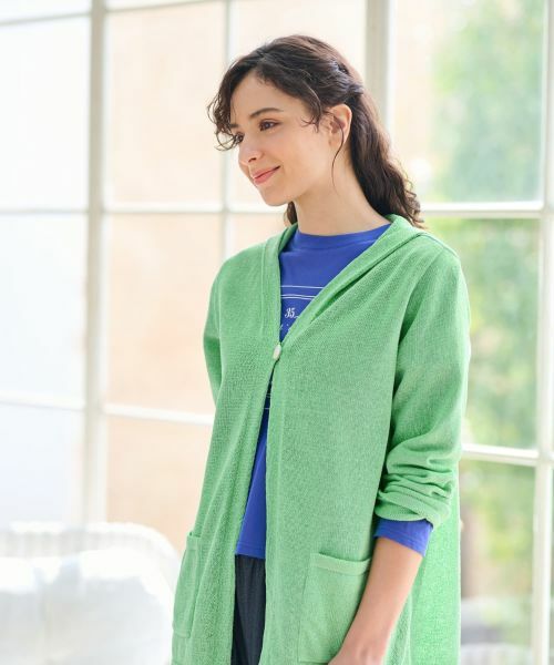 CARA O CRUZ / キャラ・オ・クルス カーディガン・ボレロ | 洗える シャリ感のあるカラーカーディガン【ホールガーメント】 | 詳細11