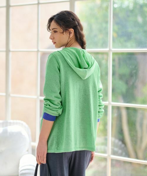 CARA O CRUZ / キャラ・オ・クルス カーディガン・ボレロ | 洗える シャリ感のあるカラーカーディガン【ホールガーメント】 | 詳細12