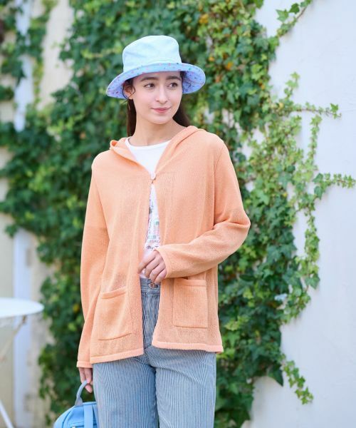 CARA O CRUZ / キャラ・オ・クルス カーディガン・ボレロ | 洗える シャリ感のあるカラーカーディガン【ホールガーメント】 | 詳細3