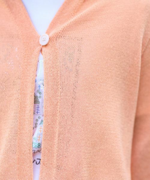 CARA O CRUZ / キャラ・オ・クルス カーディガン・ボレロ | 洗える シャリ感のあるカラーカーディガン【ホールガーメント】 | 詳細30