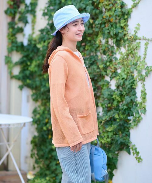 CARA O CRUZ / キャラ・オ・クルス カーディガン・ボレロ | 洗える シャリ感のあるカラーカーディガン【ホールガーメント】 | 詳細4