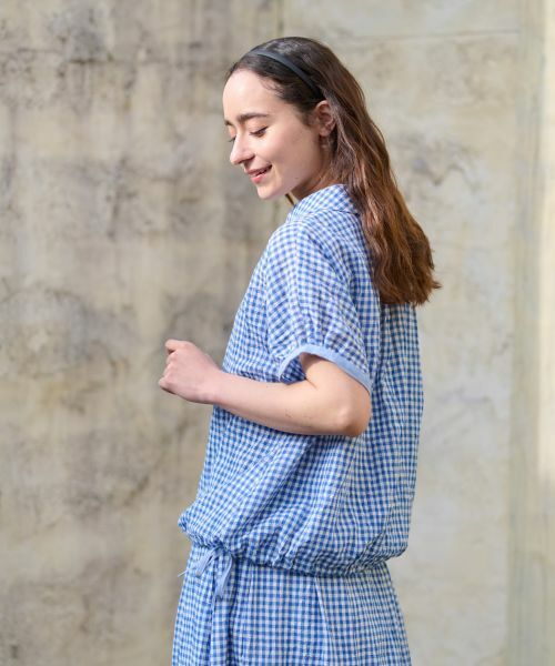 CARA O CRUZ / キャラ・オ・クルス シャツ・ブラウス | 洗える ギンガムチェックブラウス【セットアップ】 | 詳細15
