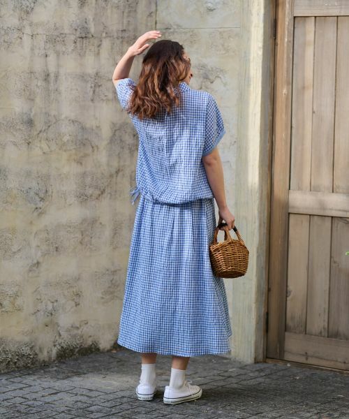 CARA O CRUZ / キャラ・オ・クルス シャツ・ブラウス | 洗える ギンガムチェックブラウス【セットアップ】 | 詳細21