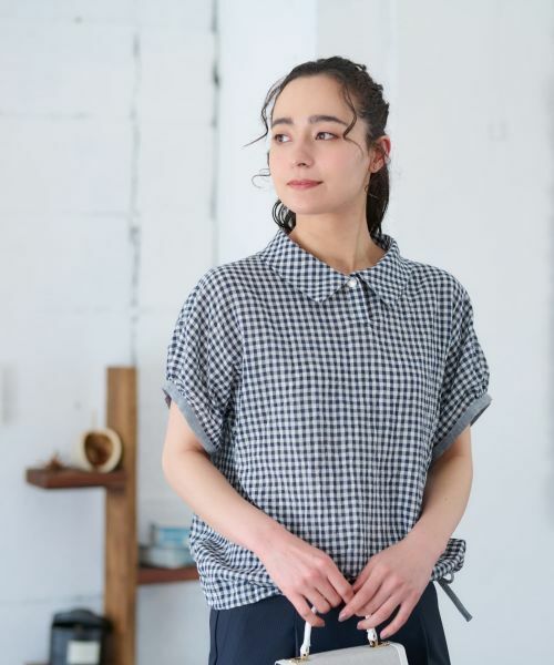 CARA O CRUZ / キャラ・オ・クルス シャツ・ブラウス | 洗える ギンガムチェックブラウス【セットアップ】 | 詳細4
