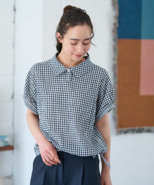 CARA O CRUZ / キャラ・オ・クルス シャツ・ブラウス | 洗える ギンガムチェックブラウス【セットアップ】 | 詳細5