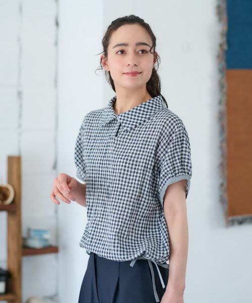 CARA O CRUZ / キャラ・オ・クルス シャツ・ブラウス | 洗える ギンガムチェックブラウス【セットアップ】 | 詳細6