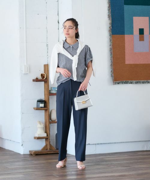 CARA O CRUZ / キャラ・オ・クルス シャツ・ブラウス | 洗える ギンガムチェックブラウス【セットアップ】 | 詳細8