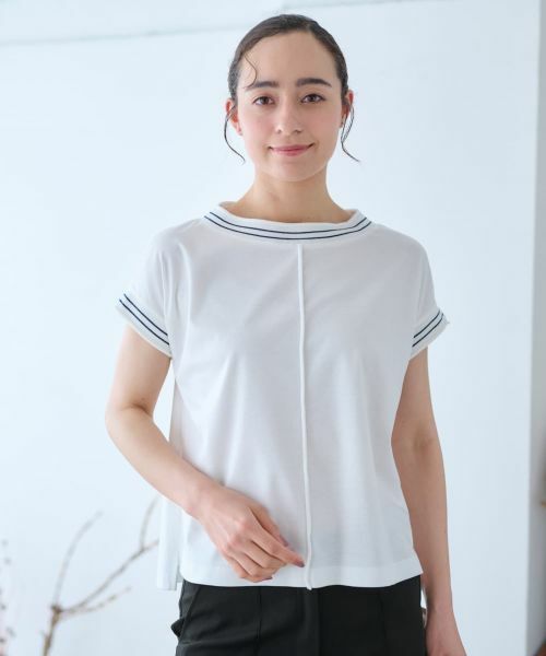 CARA O CRUZ / キャラ・オ・クルス Tシャツ | 配色ライン入りTシャツ | 詳細10