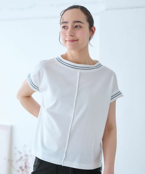 CARA O CRUZ / キャラ・オ・クルス Tシャツ | 配色ライン入りTシャツ | 詳細11