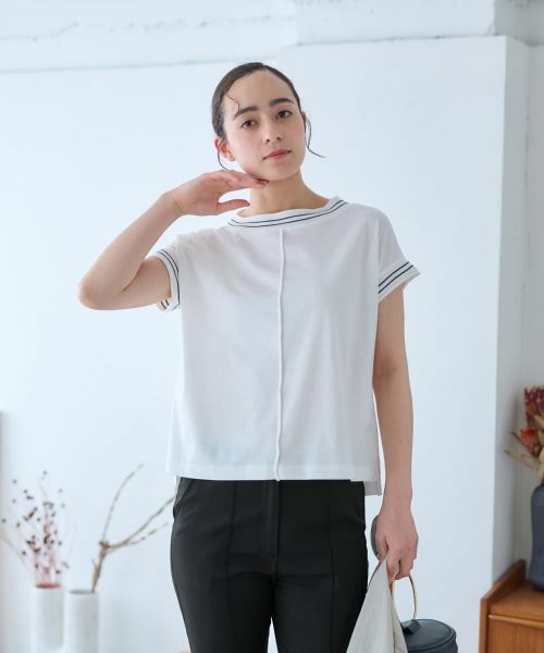 CARA O CRUZ / キャラ・オ・クルス Tシャツ | 配色ライン入りTシャツ | 詳細8