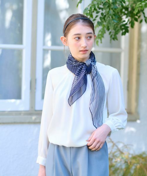 CARA O CRUZ / キャラ・オ・クルス シャツ・ブラウス | 洗える ハイネックタックブラウス【セレモニー】 | 詳細11