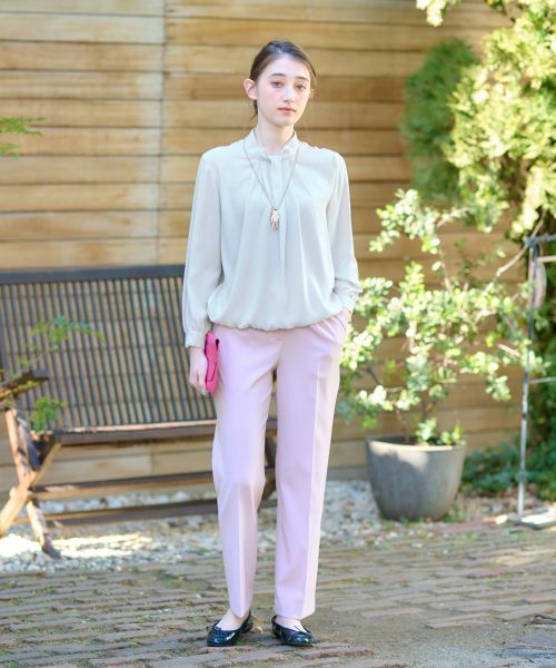 CARA O CRUZ / キャラ・オ・クルス シャツ・ブラウス | 洗える ハイネックタックブラウス【セレモニー】 | 詳細26