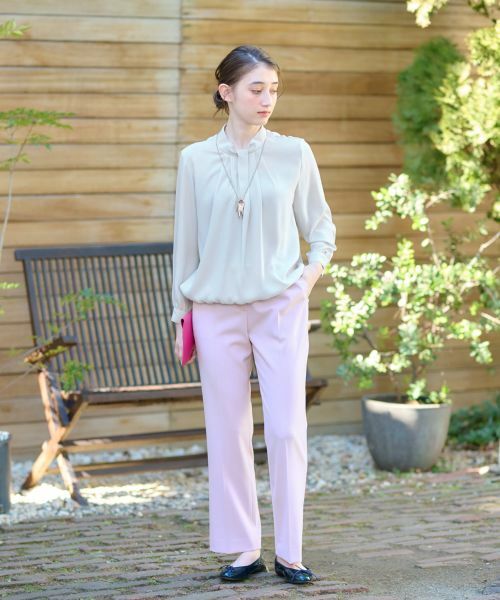 CARA O CRUZ / キャラ・オ・クルス シャツ・ブラウス | 洗える ハイネックタックブラウス【セレモニー】 | 詳細27