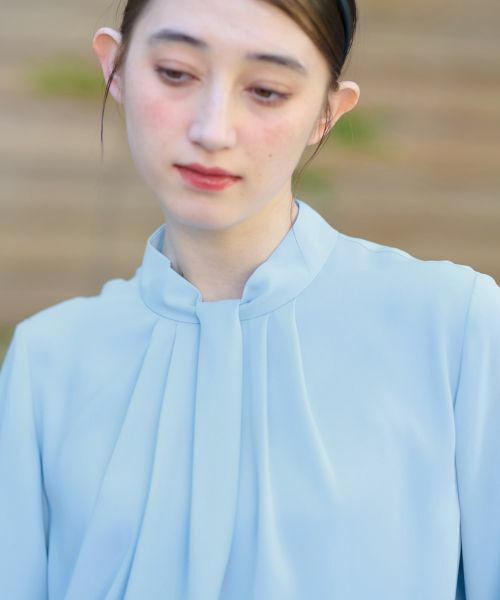 CARA O CRUZ / キャラ・オ・クルス シャツ・ブラウス | 洗える ハイネックタックブラウス【セレモニー】 | 詳細29