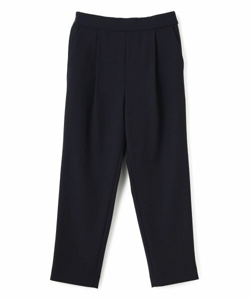 CARA O CRUZ / キャラ・オ・クルス その他パンツ | 洗える 後ろウエストゴム タッククロップドパンツ【セレモニー】【セットアップ】 | 詳細2