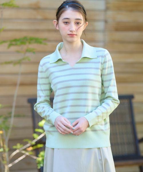 CARA O CRUZ / キャラ・オ・クルス ニット・セーター | 洗える マリンなボーダーニット | 詳細13