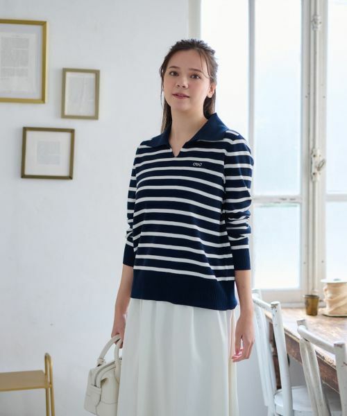 CARA O CRUZ / キャラ・オ・クルス ニット・セーター | 洗える マリンなボーダーニット | 詳細2