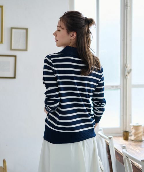 CARA O CRUZ / キャラ・オ・クルス ニット・セーター | 洗える マリンなボーダーニット | 詳細4