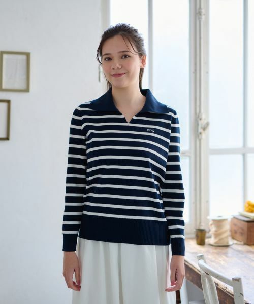 CARA O CRUZ / キャラ・オ・クルス ニット・セーター | 洗える マリンなボーダーニット | 詳細5