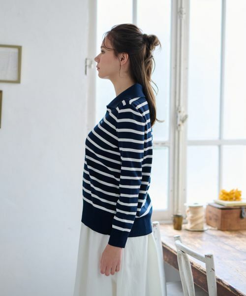 CARA O CRUZ / キャラ・オ・クルス ニット・セーター | 洗える マリンなボーダーニット | 詳細6