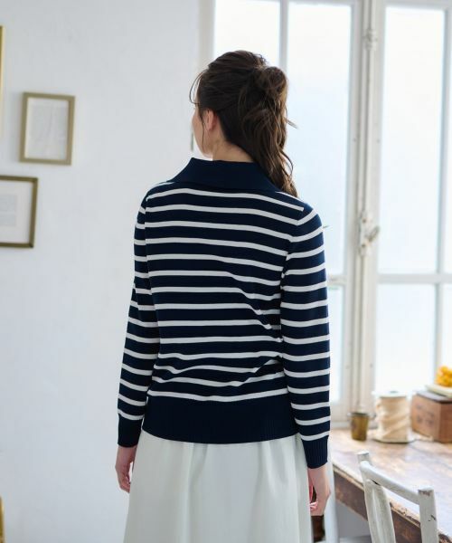 CARA O CRUZ / キャラ・オ・クルス ニット・セーター | 洗える マリンなボーダーニット | 詳細7