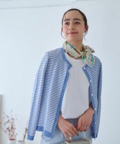 CARA O CRUZ / キャラ・オ・クルス カーディガン・ボレロ | ボーダーカーディガン【CoC by CARA O CRUZ】