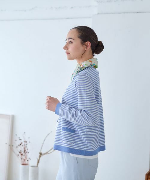 CARA O CRUZ / キャラ・オ・クルス カーディガン・ボレロ | ボーダーカーディガン【CoC by CARA O CRUZ】 | 詳細10