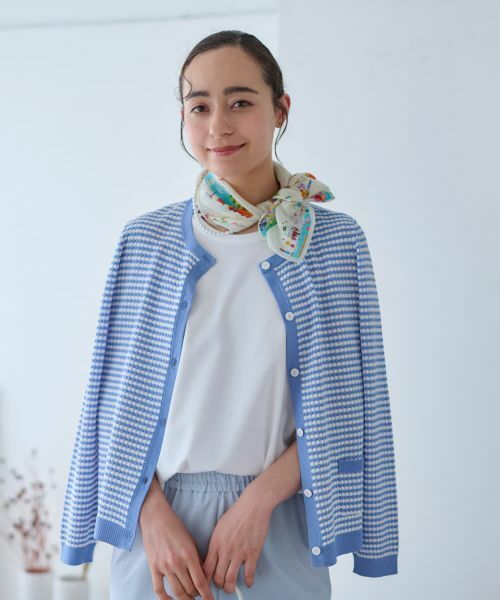 CARA O CRUZ / キャラ・オ・クルス カーディガン・ボレロ | ボーダーカーディガン【CoC by CARA O CRUZ】 | 詳細5