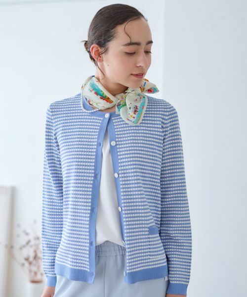 CARA O CRUZ / キャラ・オ・クルス カーディガン・ボレロ | ボーダーカーディガン【CoC by CARA O CRUZ】 | 詳細7