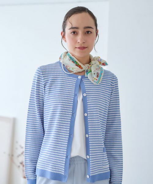 CARA O CRUZ / キャラ・オ・クルス カーディガン・ボレロ | ボーダーカーディガン【CoC by CARA O CRUZ】 | 詳細9