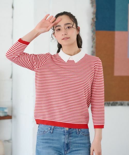 CARA O CRUZ / キャラ・オ・クルス ニット・セーター | ボーダーニット【CoC by CARA O CRUZ】 | 詳細4