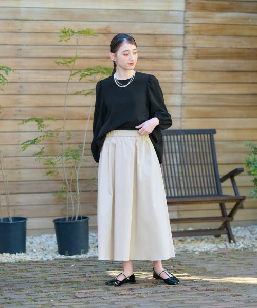 CARA O CRUZ / キャラ・オ・クルス ミニ・ひざ丈スカート | 【撥水】 洗える ウエストゴムフレアスカート【CoC by CARA O CRUZ】 | 詳細11