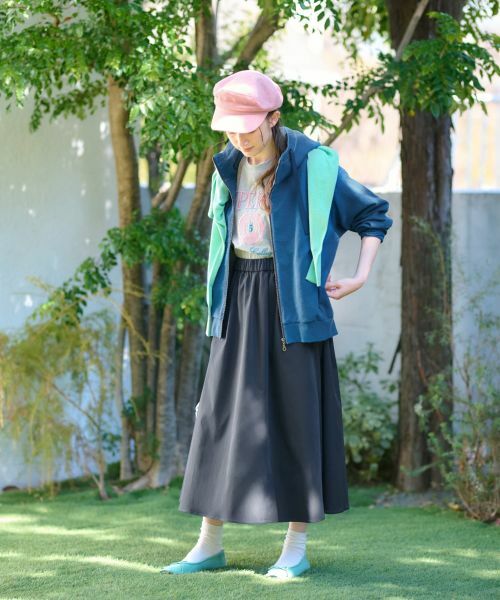 CARA O CRUZ / キャラ・オ・クルス ミニ・ひざ丈スカート | 【撥水】 洗える ウエストゴムフレアスカート【CoC by CARA O CRUZ】 | 詳細14