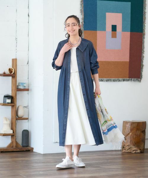 CARA O CRUZ / キャラ・オ・クルス ミニ・ひざ丈スカート | 【撥水】 洗える ウエストゴムフレアスカート【CoC by CARA O CRUZ】 | 詳細23