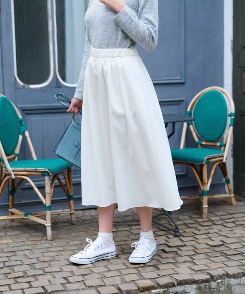 CARA O CRUZ / キャラ・オ・クルス ミニ・ひざ丈スカート | 【撥水】 洗える ウエストゴムフレアスカート【CoC by CARA O CRUZ】 | 詳細6