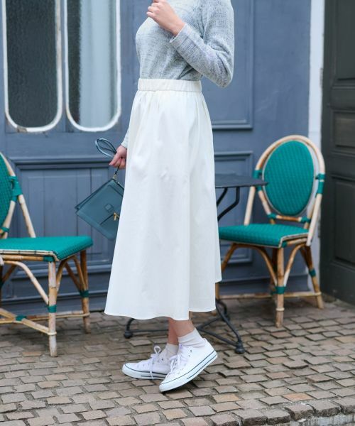 CARA O CRUZ / キャラ・オ・クルス ミニ・ひざ丈スカート | 【撥水】 洗える ウエストゴムフレアスカート【CoC by CARA O CRUZ】 | 詳細7