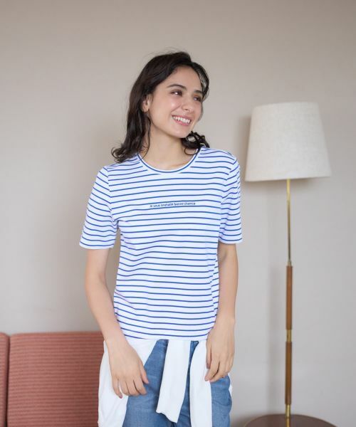 CARA O CRUZ / キャラ・オ・クルス カットソー | ボーダーカットソー【CoC by CARA O CRUZ】 | 詳細4