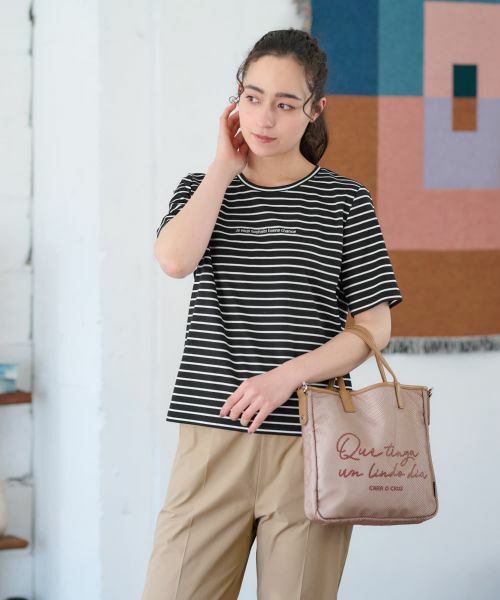 CARA O CRUZ / キャラ・オ・クルス カットソー | ボーダーカットソー【CoC by CARA O CRUZ】 | 詳細5