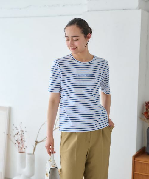 CARA O CRUZ / キャラ・オ・クルス カットソー | ボーダーカットソー【CoC by CARA O CRUZ】 | 詳細7