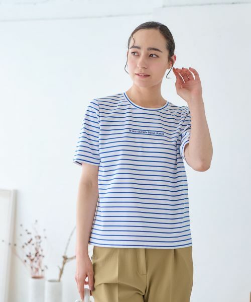 CARA O CRUZ / キャラ・オ・クルス カットソー | ボーダーカットソー【CoC by CARA O CRUZ】 | 詳細8