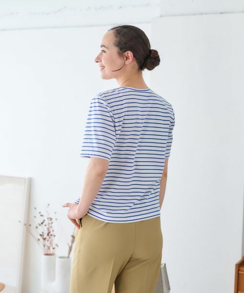 CARA O CRUZ / キャラ・オ・クルス カットソー | ボーダーカットソー【CoC by CARA O CRUZ】 | 詳細9