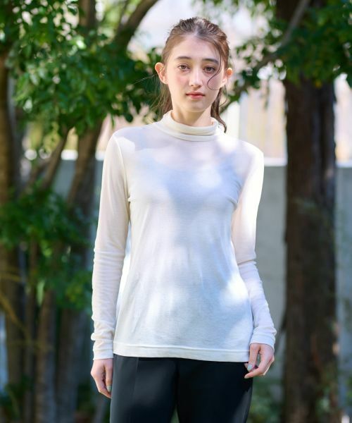 CARA O CRUZ / キャラ・オ・クルス カットソー | 洗える メッシュカットソー【CoC by CARA O CRUZ】 | 詳細5