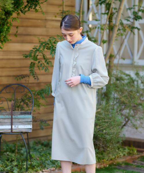 CARA O CRUZ / キャラ・オ・クルス ドレス | 洗える 前立フリルワンピース【セレモニー】 | 詳細2