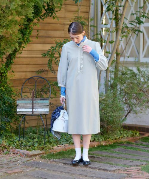 CARA O CRUZ / キャラ・オ・クルス ドレス | 洗える 前立フリルワンピース【セレモニー】 | 詳細23