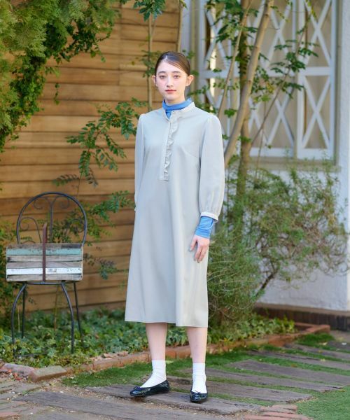 CARA O CRUZ / キャラ・オ・クルス ドレス | 洗える 前立フリルワンピース【セレモニー】 | 詳細24