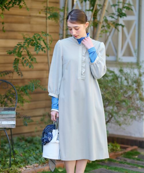 CARA O CRUZ / キャラ・オ・クルス ドレス | 洗える 前立フリルワンピース【セレモニー】 | 詳細4